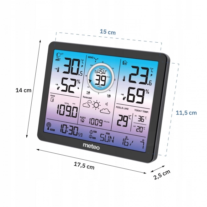Weerstation met wind- en neerslagmeting