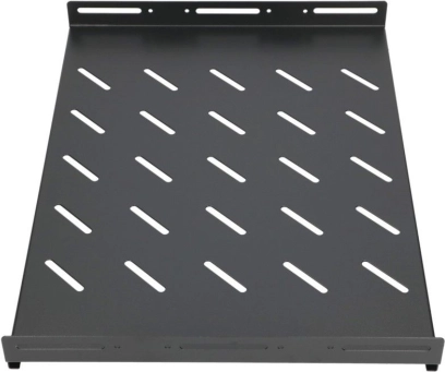 Legplank 1U 350 mm voor 19" kasten met diepte 600 mm – zwart