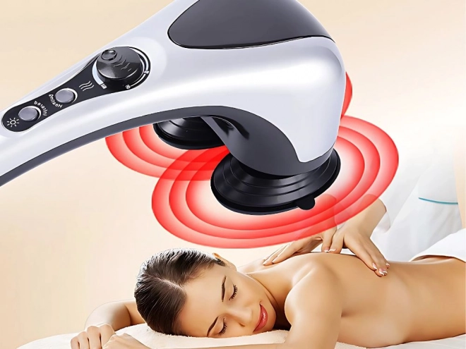 Dubbel vibrerende massageapparaat met infraroodlicht
