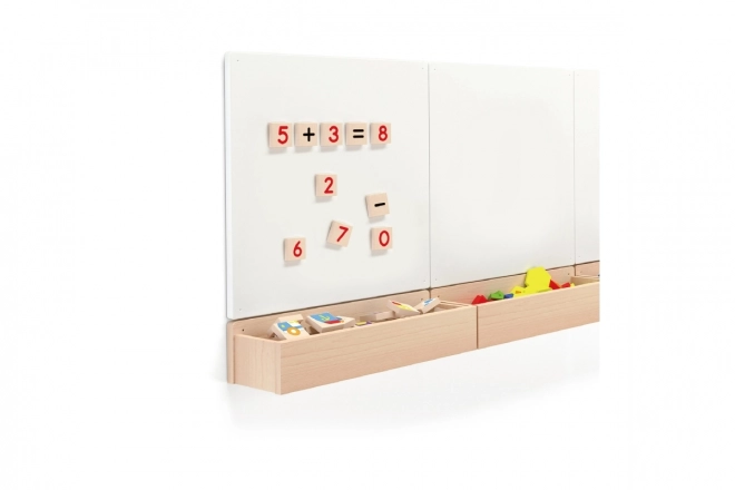 Magnetische houten cijfers 40 stuks