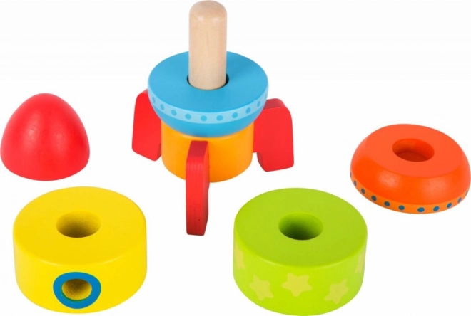 Small Foot Houten Gekleurde Raket