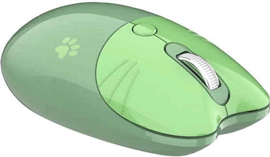 Draadloze muis MOFII in de vorm van een kat - Groen