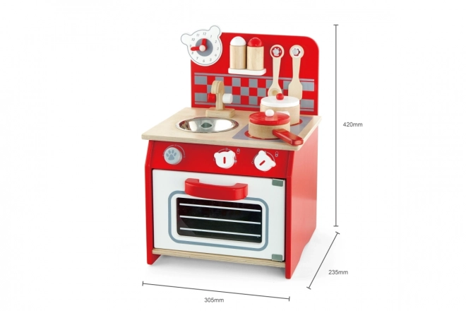 Houten mini keuken