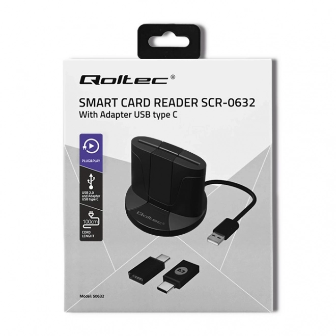 Intelligente chipkaartlezer Qoltec