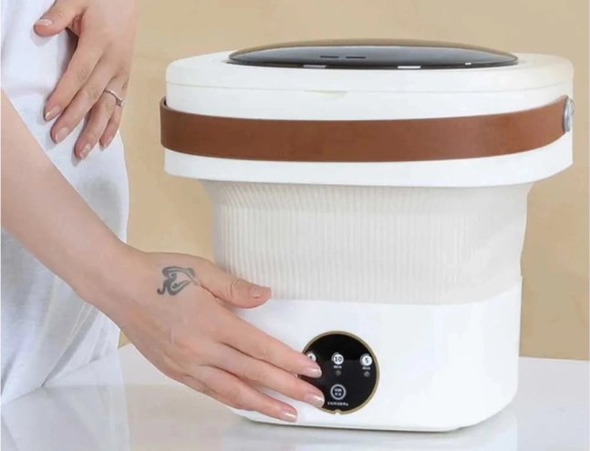Kleine opvouwbare reiswasmachine 11l