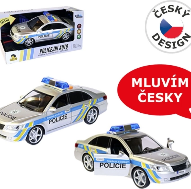 MaDe politieauto met Tsjechische stem 24 cm