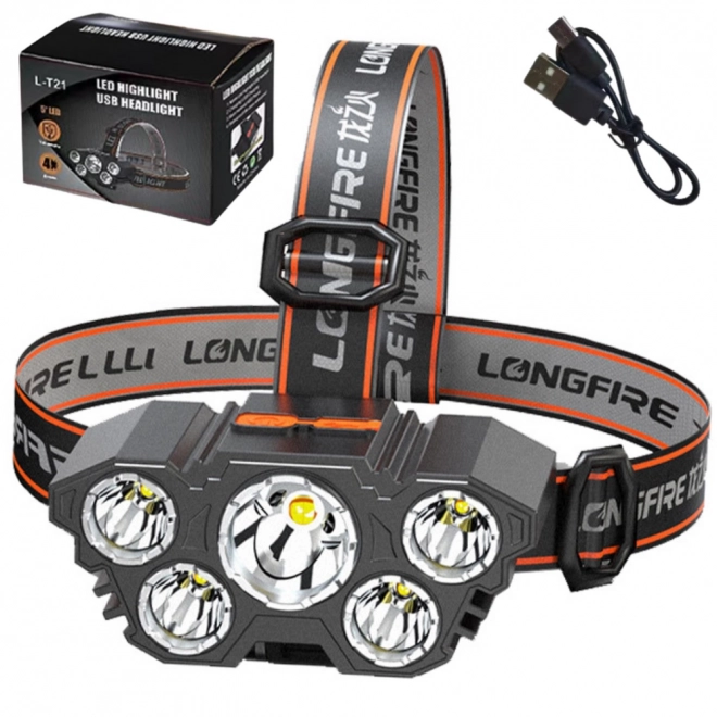 LED hoofdlamp met 4 modi
