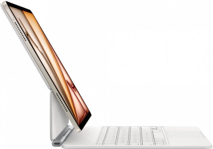 Zwevende standaard met traploze hoekverstelling