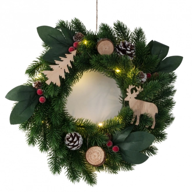 Kerst LED krans met decoraties