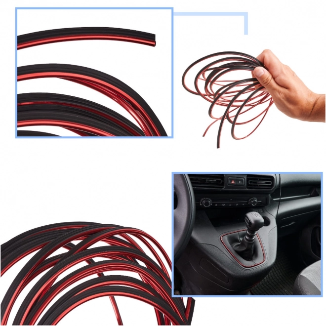 Autointerieurdecoratie 5m rood