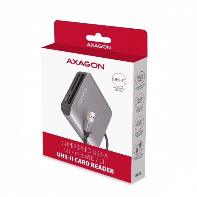 Kaartlezer Axagon CRE-S3 USB 3.2 Gen 1