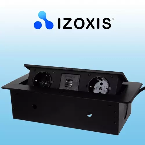 Stopcontact verborgen in blad - dubbele Izoxis 21446