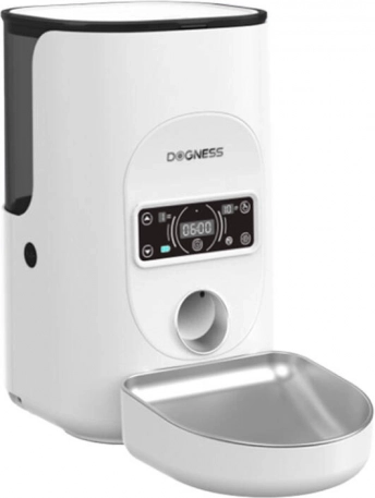Dogness F17 slimme voerautomaat 4 l met roestvrijstalen kom – wit
