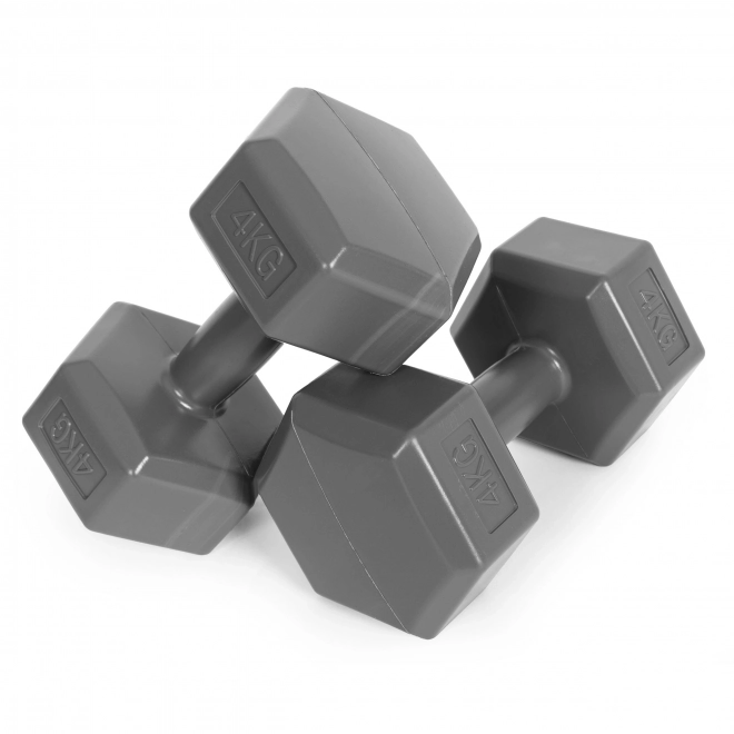 Hexagonale halters 2x4 kg grijs ModernHome