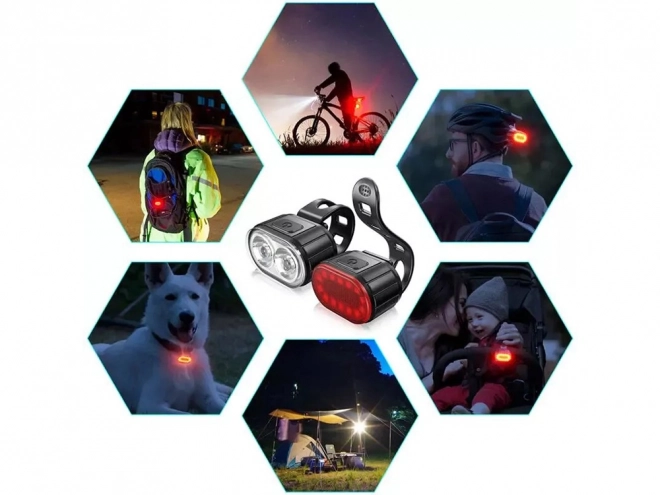 Oplaadbare LED-fietslampen met USB