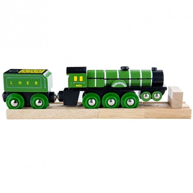 Bigjigs Rail Houten Replika Locomotief Flying Scotsman