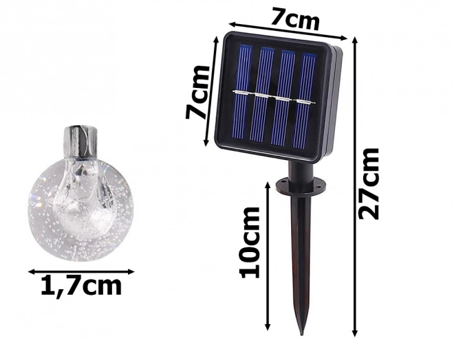 Tuin solar lichtslinger meerkleurig
