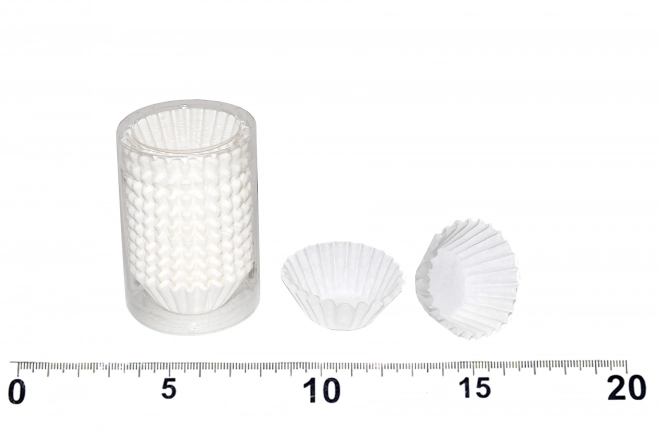 Witte bakvormpjes 6 cm (diam. 3 cm, h. 1,5 cm) - 200 stuks