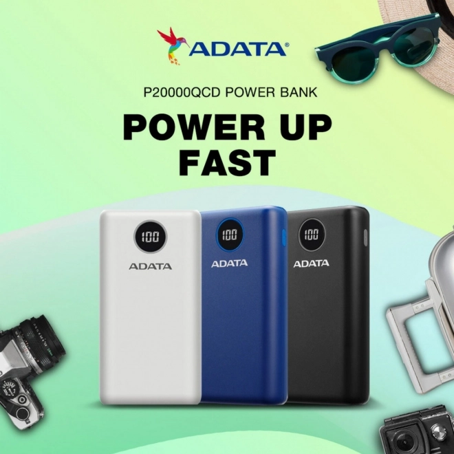 Powerbank P20000QCD 20000mAh wit QC/PD