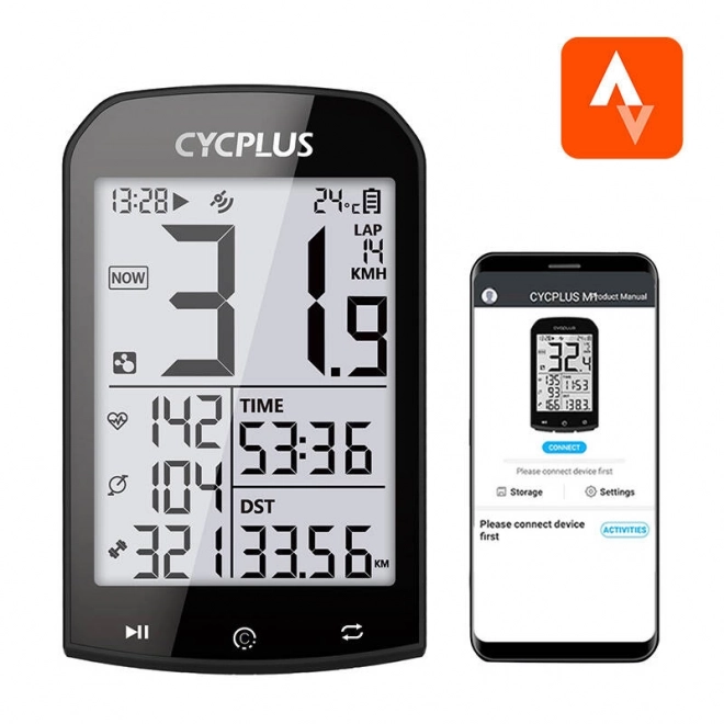 GPS-fietscomputer Cycplus M1