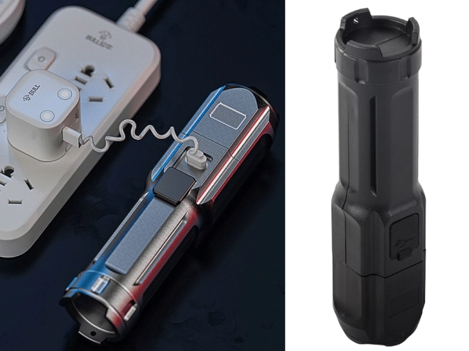 Oplaadbare tactische LED-zaklamp met zoomfunctie