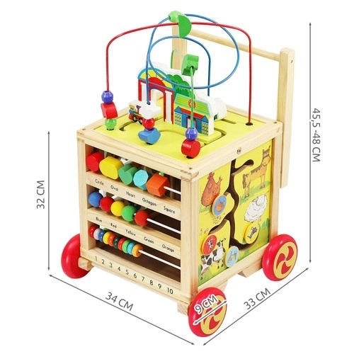 Houten kinderwagen - 6 in 1