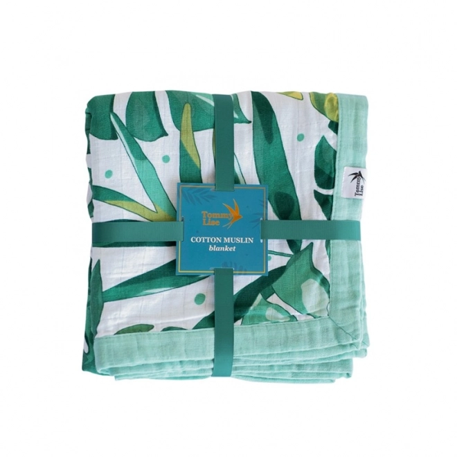 Katoenen mousseline deken Roaming Mangrove 106x106 cm