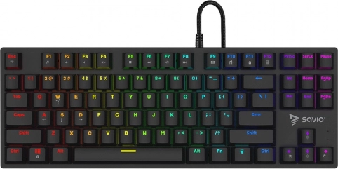 Mechanisch toetsenbord Savio Tempest X2 met Outemu Blue-schakelaars en RGB-verlichting