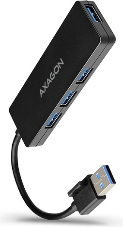 Axagon HUE-G1A dunne 4-poorts USB-hub 3.2 Gen 1 met USB-A-kabel 14 cm