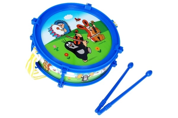 Krtek/Krtečkův trommel kunststof 20 cm + 2 stokjes in doos