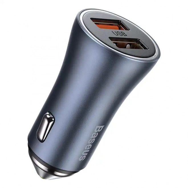 Baseus autolader 40W met twee USB-poorten