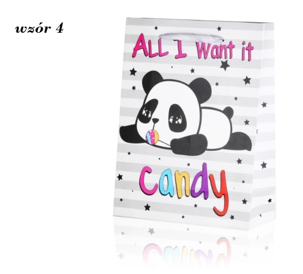 Cadeauezak panda 24 cm x 18 cm