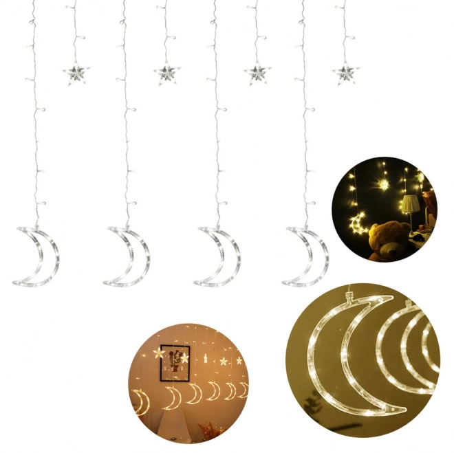 Decoratieve LED-verlichting Maan en Sterren 96 LED