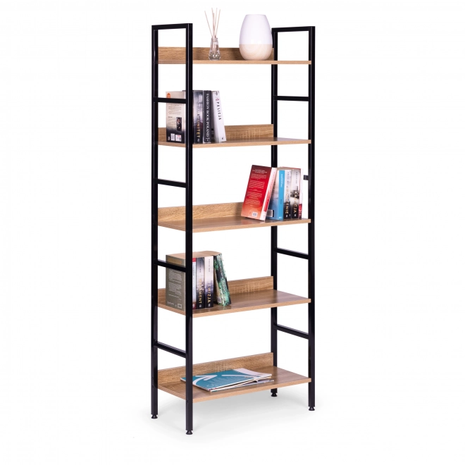 Moderne boekenkast met 5 planken