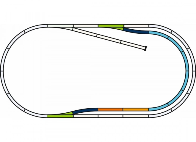 Piko Rails set met bedding - Parallel spoor