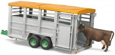 Bruder Dierentransportwagen met koeienfiguur