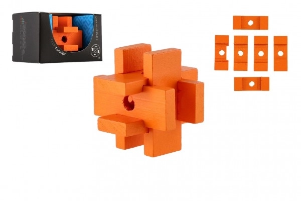 Houten puzzelbrug in doosje 8x5x5cm
