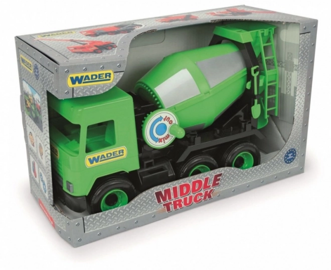 Betonmixer groen Middle Truck in een doos