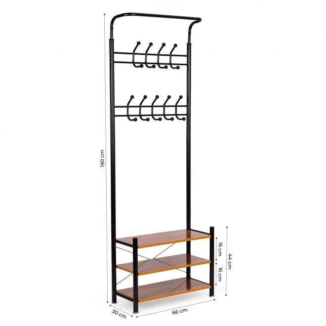 Staande kledinghanger met planken ModernHome