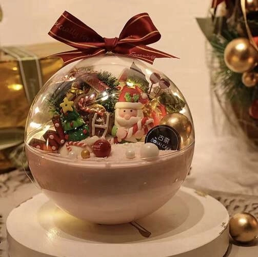 Transparante decoraties 12cm - set van 5 stuks Ruhhy 22278