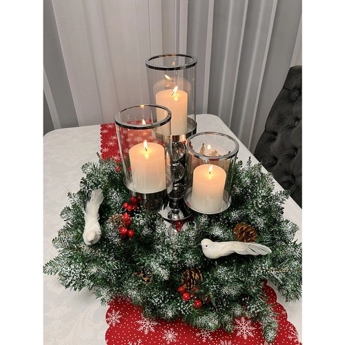 Ruhhy besneeuwde kerstguirlande 22302