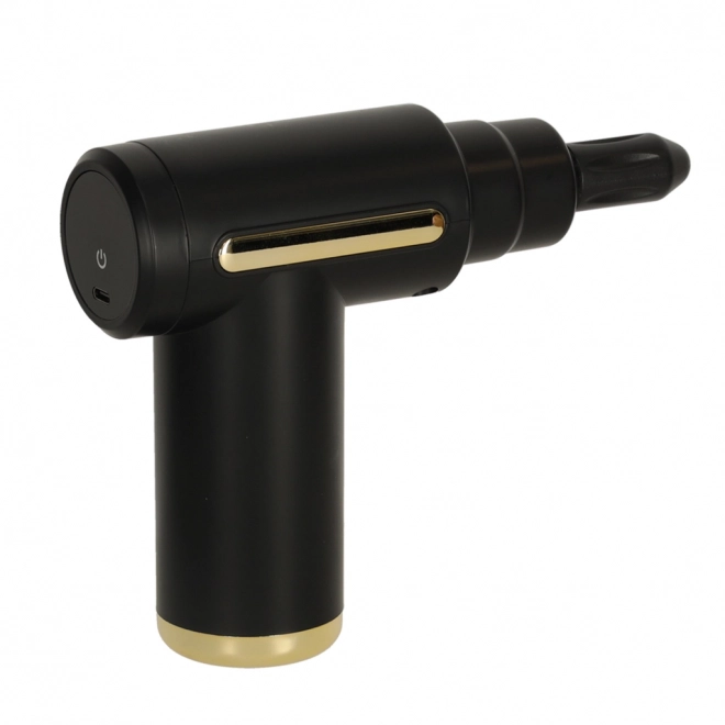 Massagepistool LED 4v1 zwart