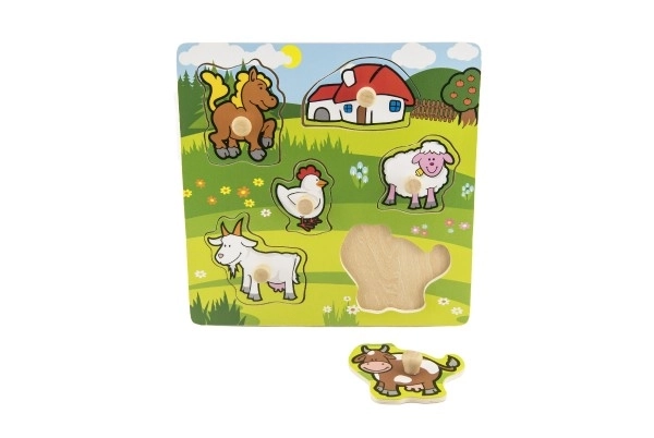 Insteekspel Mijn eerste dieren - 6 stukjes
