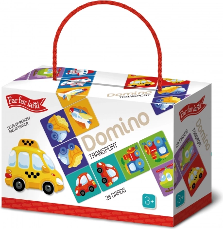 Far Far Land Domino met plaatjes - Vervoer