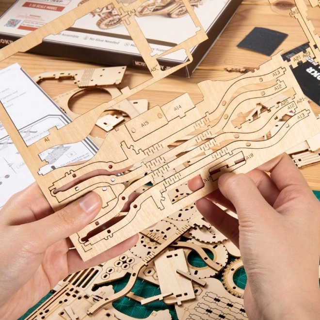 RoboTime 3D puzzel muziekkast - Kleurrijke kettingcarrousel