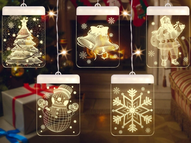 Kerst LED raam decoratie