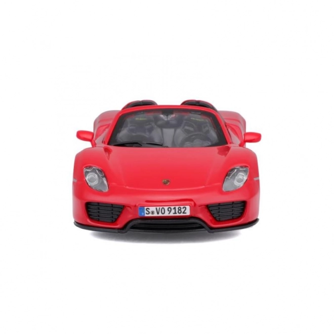 Bburago Porsche 918 Spyder rood model 1:24