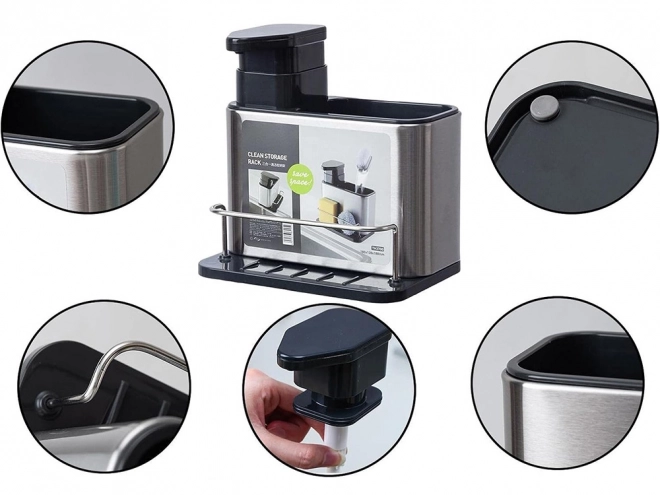 Keuken zeepdispenser en sponsorganizer