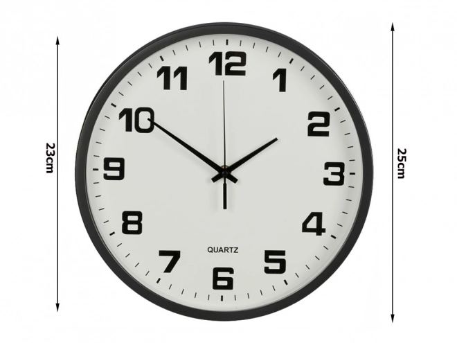 Grote stille wandklok 25 cm rond