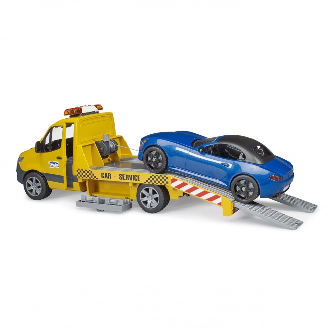 Bruder Takelwagen MB Sprinter met sportwagen